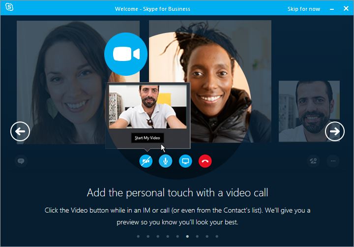 descargar skype for business video call