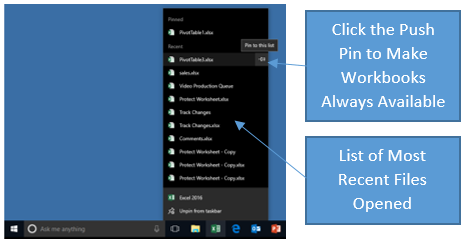 how to pin a document to the start menu in windows 10